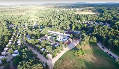 Wareham Forest Tourist Park aerial view