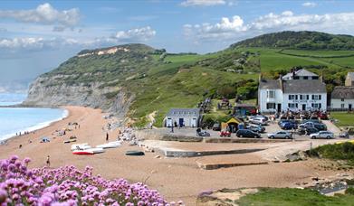 Seatown Beach and The Anchor Inn, Dorset - photo copyright James Loveridge photography