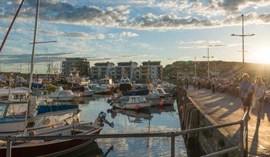 West Bay harbour, Dorset - photo copyright Diana Jarvis