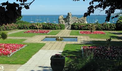 Sandsfoot Castle and gardens, Weymouth in Dorset