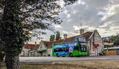 Purbeck Breezer number 50 bus at Swanage Bus Station