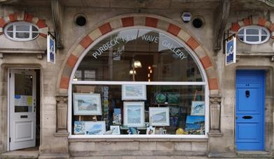 Purbeck New Wave Gallery shopfront in Swanage