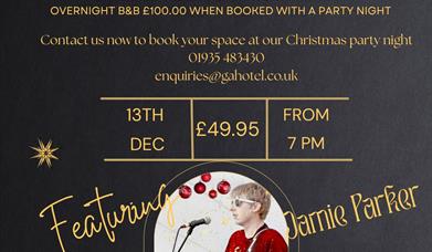 13th of December Christmas party night poster with event details