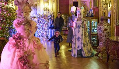 A magical scene at Christmas