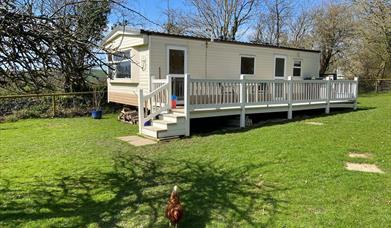 Strongate Cabin, single unit located in The Orchard at Strongate Farm.