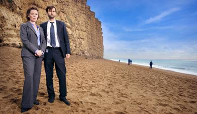 Discover Broadchurch filming locations at West Bay in Dorset. Photo credit ITV Plc.