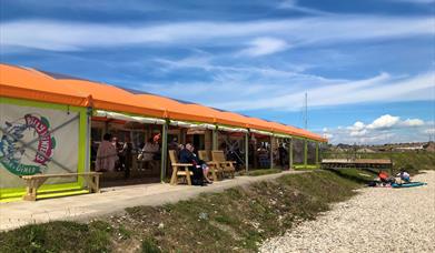 Billy Winters on the shore at Weymouth