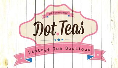 Pink and white vintage logo