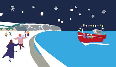 Christmas Swanage Beach