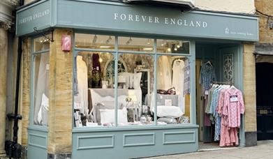 Exterior of Forever England shop in Sherborne