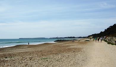 The pebble beach at Highcliffe, Dorset