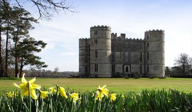 Lulworth Castle in the spring
