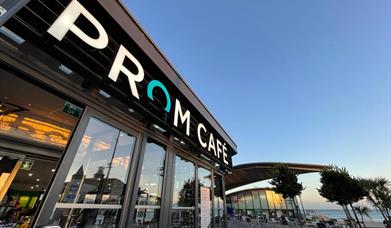 Prom Cafe at Bournemouth Pier Approach in Dorset