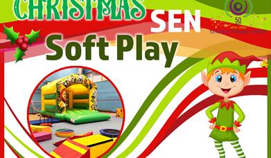 A Christmas Elf, soft play and bouncy castle