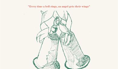 Poster for the production of 'It's a Wonderful Life' at the Marine Theatre in Lyme Regis from 19th to 22nd December