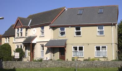 View of the front of Westland Holiday Flats in Swanage, Dorset