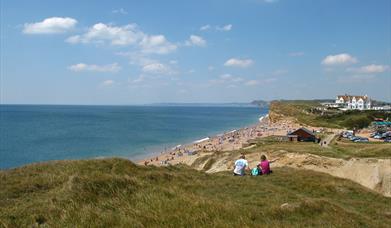 The National Trust's Hive Beach at Burton Bradstock in Dorset