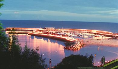 Image of Candles on the Cobb event at dusk