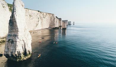 Kayaking at Old Harry Rocks on the Jurassic Coast