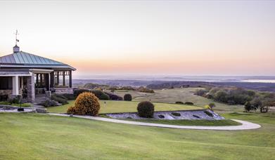 Views of the Isle of Purbeck Golf Club and Restaurant