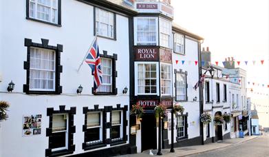 The Oak Room restaurant at the Royal Lion Hotel