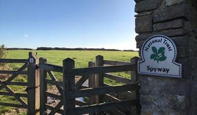 Walking route to coast path and dancing ledge from Spyway Farm