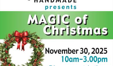 Magic of Christmas Food and Craft Fair 30th November 2025 from 10-3.