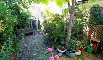 The garden at Flat 5 Arcade Terrace in Swanage, Dorset