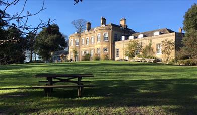 Upton Country Park & House basking in the morning sunrise