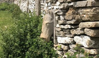 Horse head in Wall, Purbeck Sculpture Trail