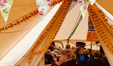 The Story Den bell tent