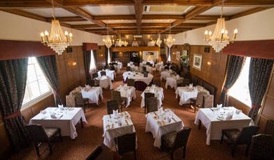 The Oak Room restaurant at the Royal Lion Hotel
