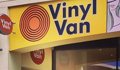 Vinyl Van record shop in Brewery Square, Dorchester